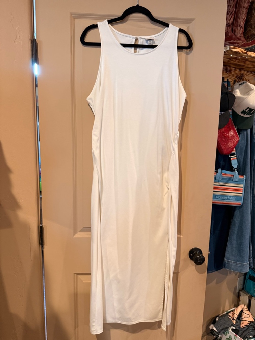 Sleeveless White Midi Dress -A New Day